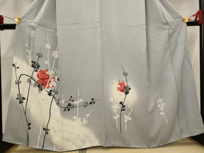 平和屋着物■訪問着　草花文　暈し染め　正絹　逸品　AABH3450st