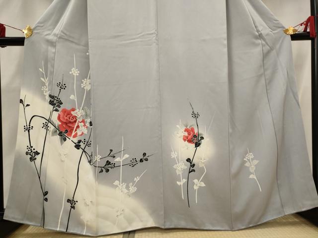 平和屋着物■訪問着　草花文　暈し染め　正絹　逸品　AABH3450st