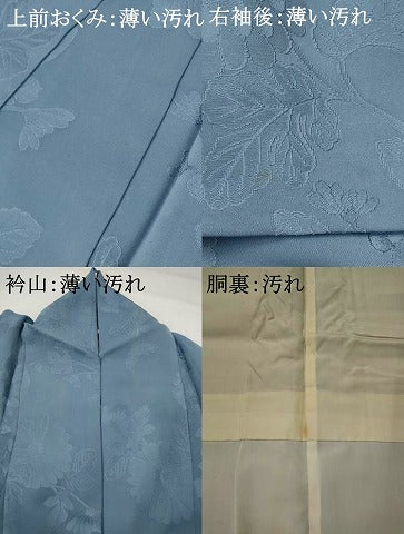 平和屋着物■訪問着　刺繍　舞花文　金糸　金彩　正絹　逸品　AABH3454st