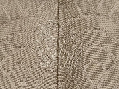 平和屋着物■上質な色無地　青海波地紋　梅染色　正絹　逸品　AABH3455st