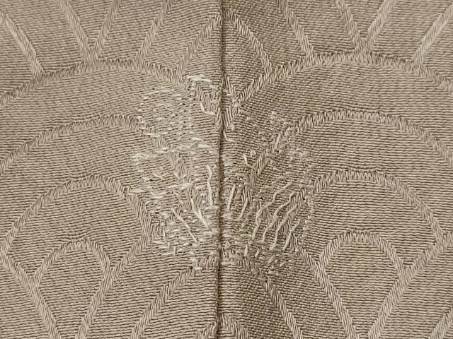 平和屋着物■上質な色無地　青海波地紋　梅染色　正絹　逸品　AABH3455st