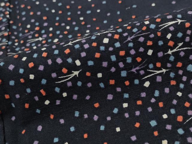 平和屋着物■上質な小紋 紬地 斜縞 正絹 逸品 AABH3483st