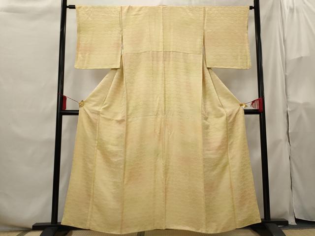 平和屋着物■上質な小紋 青海波地紋 暈し染め 正絹 逸品 AABH3494st