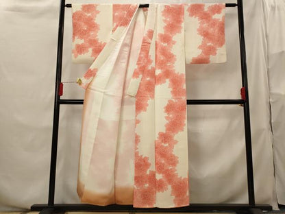 平和屋着物■上質な小紋 花繋文 正絹 逸品 AABH3496st