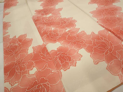 平和屋着物■上質な小紋 花繋文 正絹 逸品 AABH3496st