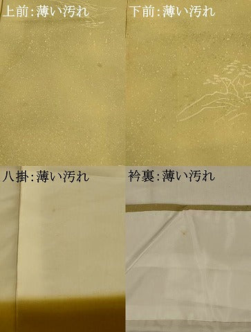 平和屋着物■上質な小紋 風景文 暈し染め 正絹 逸品 AABH3498st