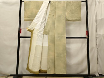 平和屋着物■上質な小紋 風景文 暈し染め 正絹 逸品 AABH3498st