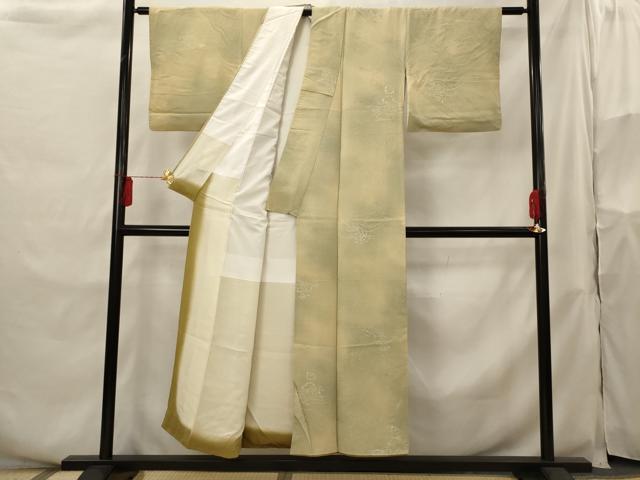 平和屋着物■上質な小紋 風景文 暈し染め 正絹 逸品 AABH3498st