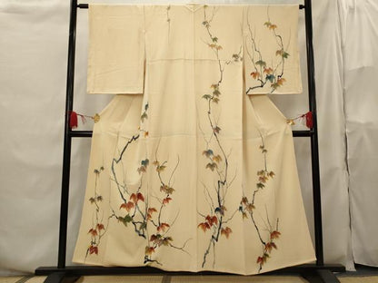 平和屋着物■訪問着 枝葉文 正絹 逸品 AABH3500st