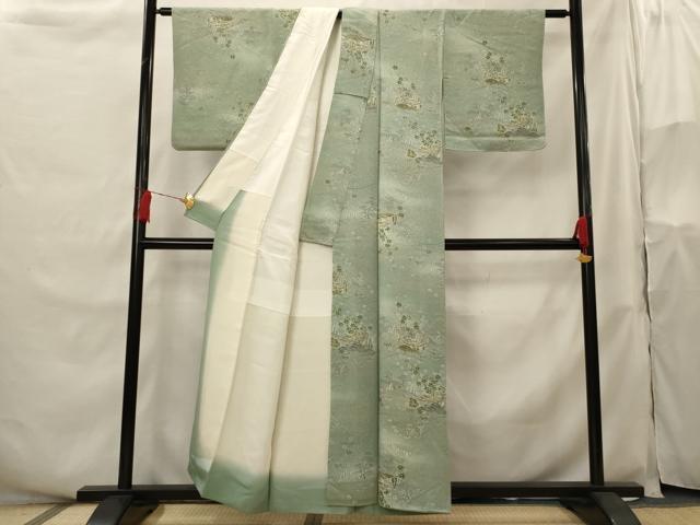 平和屋着物■上質な小紋 風景文 暈し染め 正絹 逸品 AABH3502st