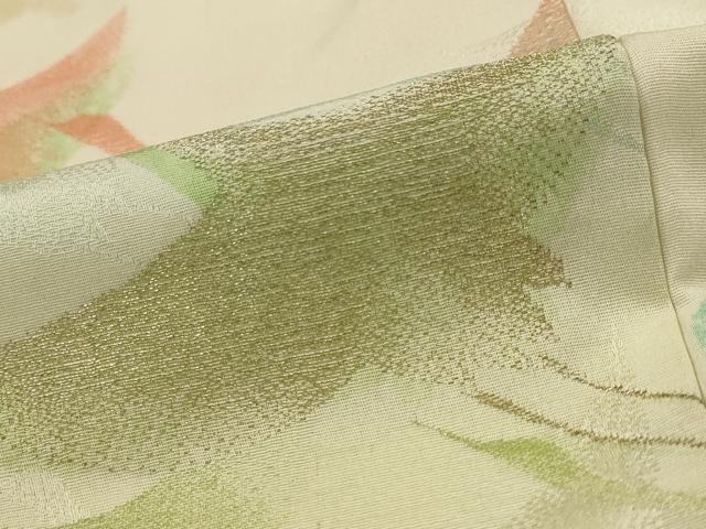 平和屋着物■上質な小紋 飛鶴文 暈し染め 金糸 正絹 逸品 AABH3505st
