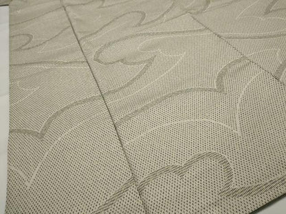 平和屋着物■お召　流水文　正絹　逸品　AABH3525st
