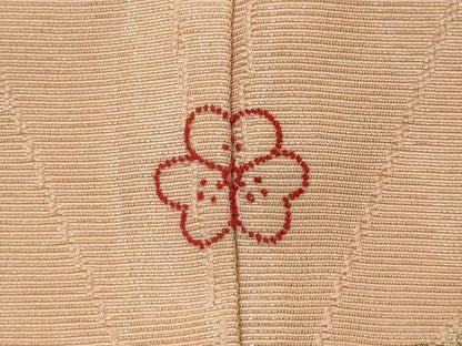 平和屋着物■豪華振袖　駒刺繍　花青海波文　金彩　金通し地　正絹　逸品　AABH3537st