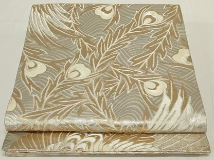 平和屋着物◎丸帯 唐織 鳳凰文 金銀糸 正絹 逸品 AABH3588ou