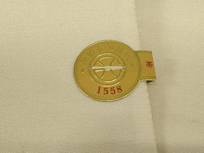 平和屋着物◎西陣　六通柄袋帯　花鳥文　銀糸　正絹　逸品　AABH3590ou