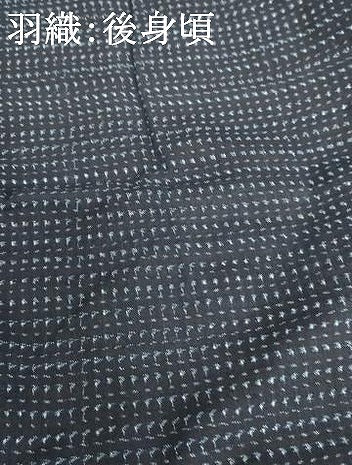 平和屋着物●男性　久留米絣　アンサンブル　横段文　綿　逸品　AABH3602cs