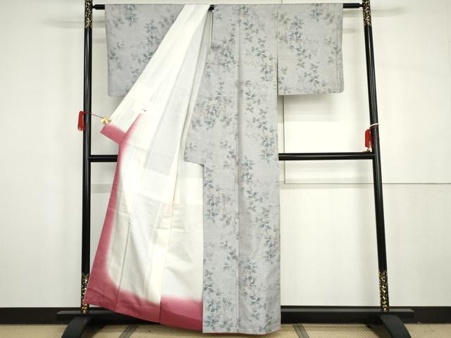 平和屋着物●都喜ヱ門　本場大島紬　白大島　一元7マルキ　手織り　総絣　きもの散策　証紙付き　藤絹織物謹製　正絹　逸品　AABH3606cs