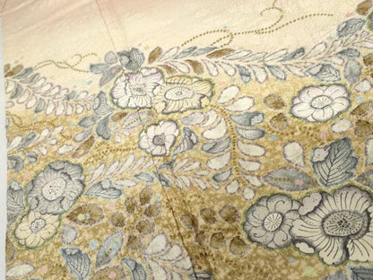 平和屋着物●訪問着　辻が花　暈し染め　金彩　正絹　逸品　AABH3612cs