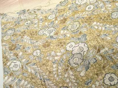 平和屋着物●訪問着　辻が花　暈し染め　金彩　正絹　逸品　AABH3612cs