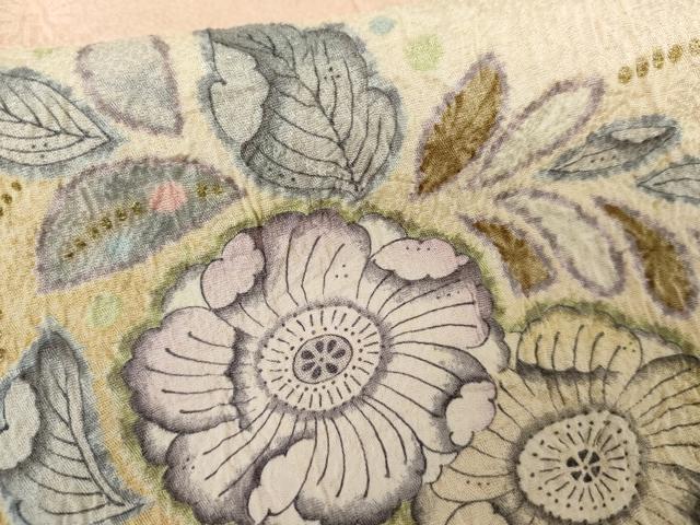 平和屋着物●訪問着　辻が花　暈し染め　金彩　正絹　逸品　AABH3612cs