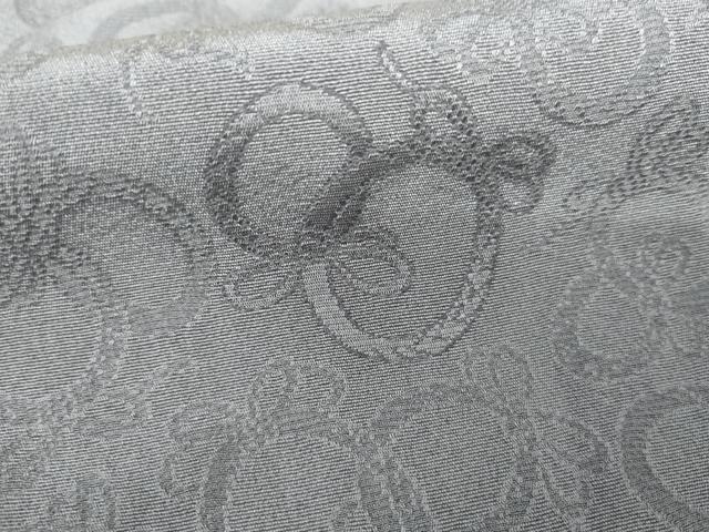 平和屋着物●お召　作家物　結び紐丸地紋　紅掛花色　正絹　逸品　AABH3616cs