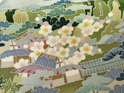 平和屋着物●本加賀友禅作家　森田耕三　色留袖　浜松風景文　暈し染め　正絹　逸品　AABH3620cs