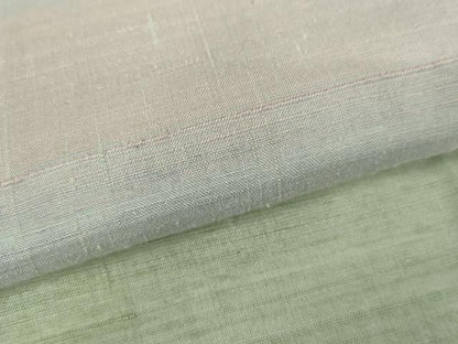 平和屋着物●訪問着　紅花紬　米沢　横段文　正絹　逸品　AABH3621cs