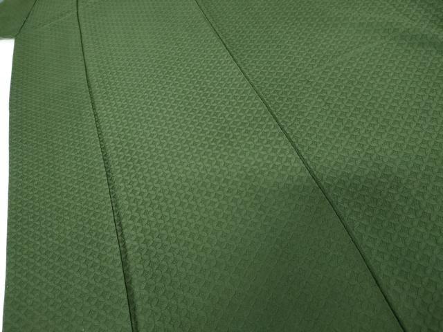 平和屋着物○上質な色無地 七宝地紋 天鵞絨色 正絹 逸品 AABH3641cs