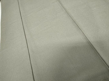 平和屋着物●上質な色無地　鼠色　正絹　逸品　AABH3652cs