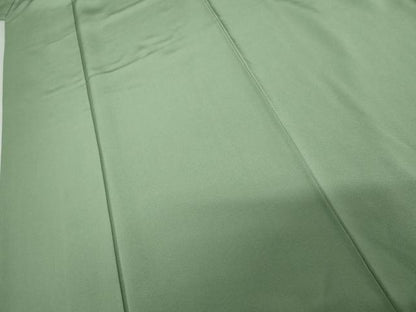 平和屋着物●上質な色無地　青磁色　正絹　逸品　AABH3653cs