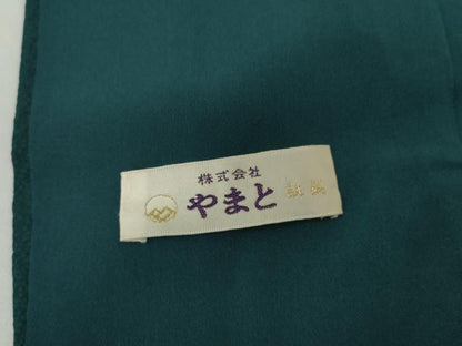 平和屋着物●上質な色無地　納戸色　やまと誂製　正絹　逸品　AABH3654cs