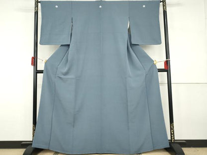 平和屋着物●上質な色無地　薄縹色　正絹　逸品　未使用　AABH3659cs