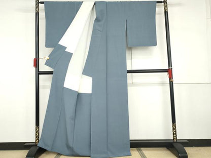 平和屋着物●上質な色無地　薄縹色　正絹　逸品　未使用　AABH3659cs