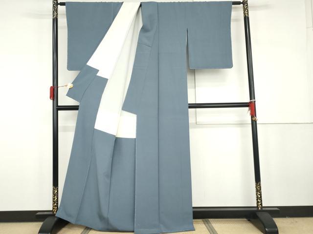 平和屋着物●上質な色無地　薄縹色　正絹　逸品　未使用　AABH3659cs