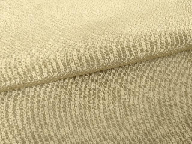 平和屋着物●上質な色無地　肌色　鬼しぼ縮緬　ロング丈　正絹　逸品　AABH3660cs