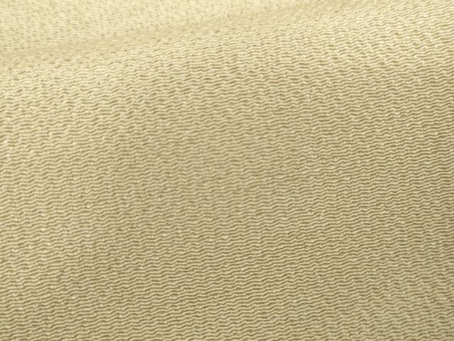 平和屋着物●上質な色無地　肌色　鬼しぼ縮緬　ロング丈　正絹　逸品　AABH3660cs
