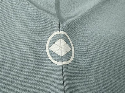 平和屋着物●上質な色無地　秘色色　正絹　逸品　AABH3663cs