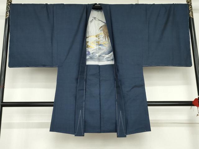 平和屋着物●男性　本場大島紬　アンサンブル　100亀甲　総詰め　正絹　逸品　未使用　AABH3664cs