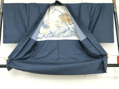 平和屋着物●男性　本場大島紬　アンサンブル　100亀甲　総詰め　正絹　逸品　未使用　AABH3664cs