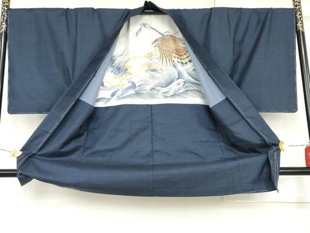 平和屋着物●男性　本場大島紬　アンサンブル　100亀甲　総詰め　正絹　逸品　未使用　AABH3664cs