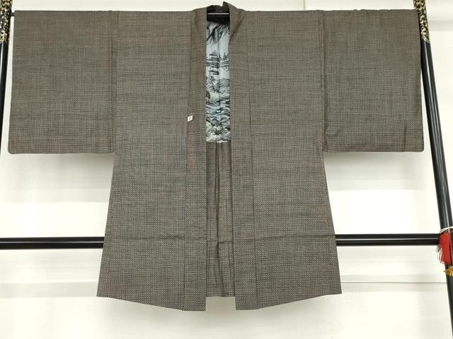 平和屋着物●男性　男柄の最高峰　西郷柄　西郷絣　本場大島紬　アンサンブル　正絹　逸品　AABH3667cs