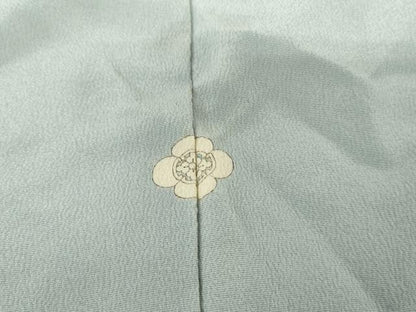 平和屋着物●訪問着　友禅　手描き　刺繍　鹿　風景花松文　暈し染め　金糸　正絹　逸品　AABH3669cs