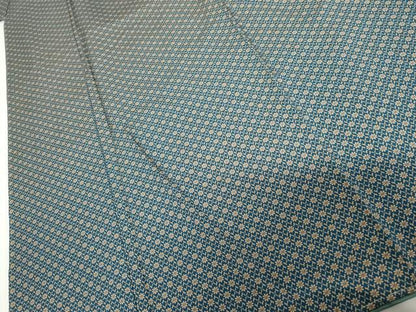 平和屋着物●上質な小紋　花尽くし　正絹　逸品　未使用　AABH3678cs