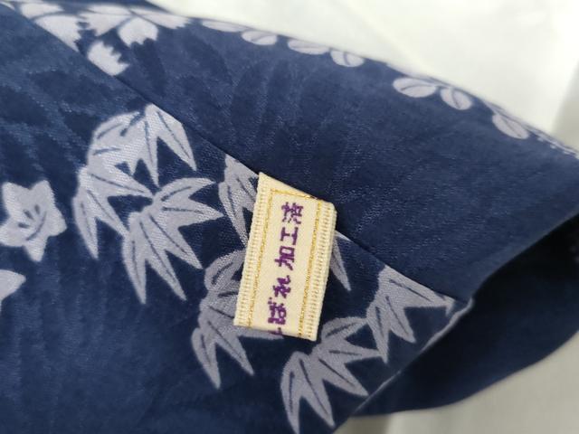 平和屋着物●長襦袢　袷　市松草花文　さが美扱い　正絹　逸品　未使用　AABH3681cs