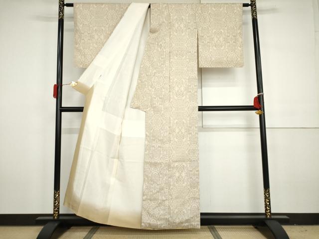 平和屋着物●薩摩結城　本場大島紬　鳥獣洋花文　高島屋扱い　正絹　逸品　未使用　AABH3682cs