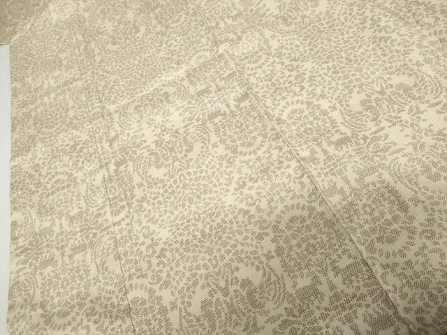 平和屋着物●薩摩結城　本場大島紬　鳥獣洋花文　高島屋扱い　正絹　逸品　未使用　AABH3682cs