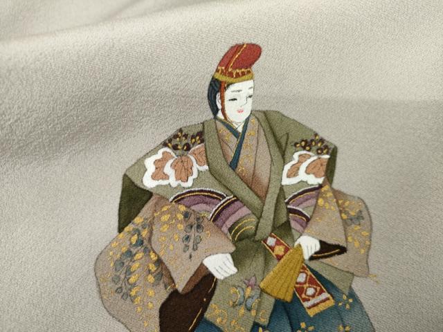 平和屋着物●豪華色留袖　作家物　手描き　人物文　暈し染め　金彩　正絹　逸品　AABH3687cs 平和屋着物○豪華色留袖 作家物 手描き 人物文 暈し染め 金彩