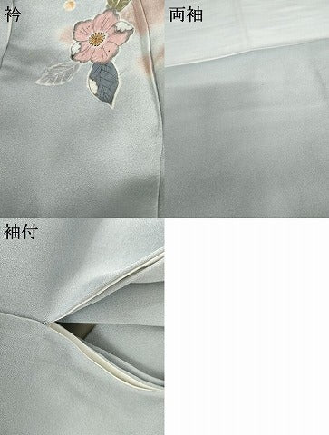 平和屋着物●訪問着　辻が花　暈し染め　金彩　正絹　逸品　AABH3700cs