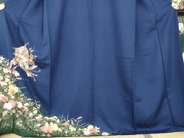 平和屋着物●豪華振袖　几帳枝花文　暈し染め　金彩　正絹　逸品　AABH3701cs