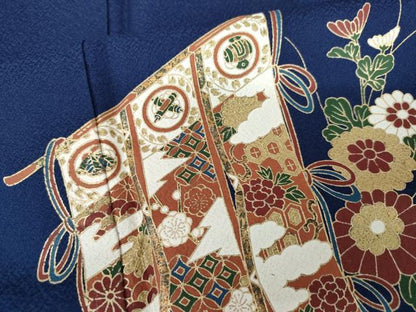 平和屋着物●豪華振袖　几帳枝花文　暈し染め　金彩　正絹　逸品　AABH3701cs